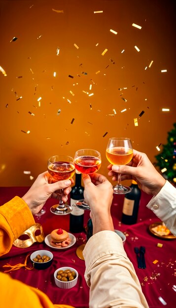 still life of new year's decoration