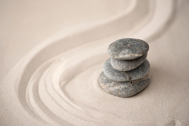 Still life peace day stones arrangement