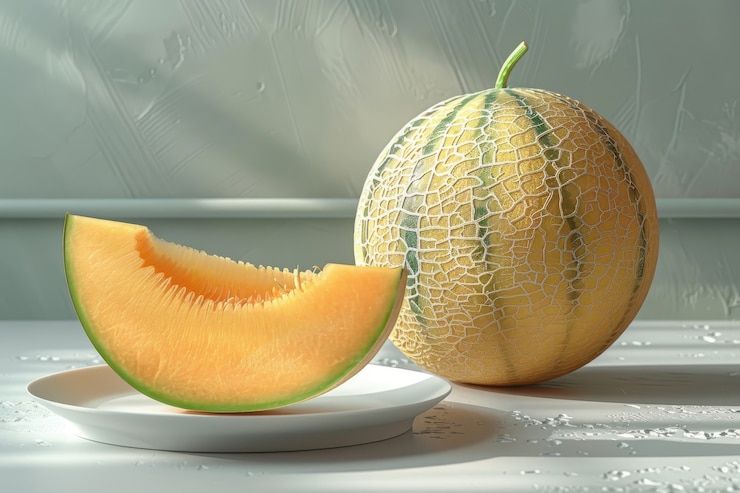 Free Photo still life of photorealistic cantaloupe melon