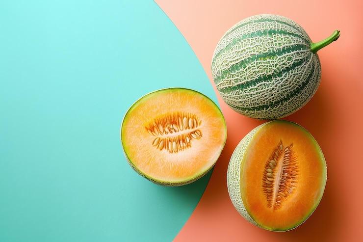 Free Photo still life of photorealistic cantaloupe melon