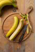 Free photo still life of recipe with plantain banana