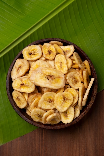 Foto gratuita natura morta di ricetta con banana di banana