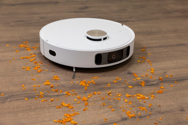 Free photo still life of robotic vacuum