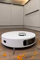 Free photo still life of robotic vacuum