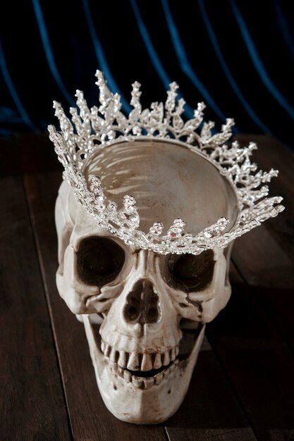 Still life of ruler crown