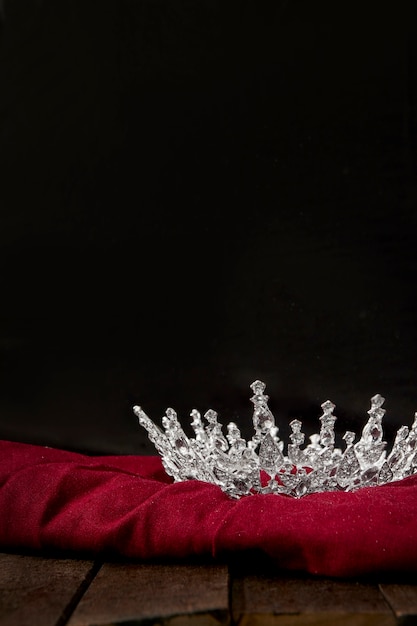 Still life of ruler crown