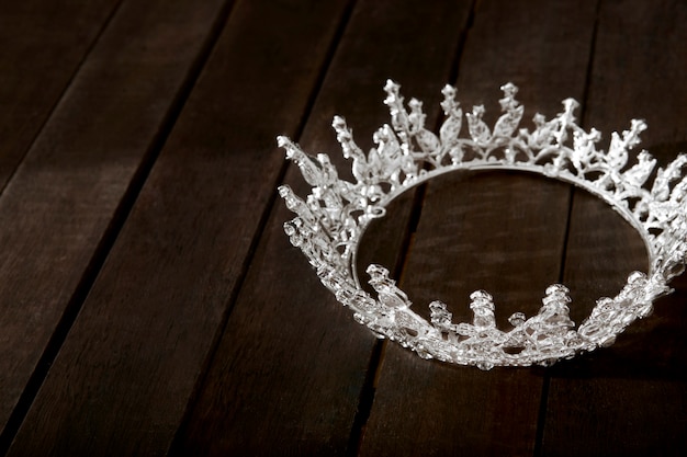 Free photo still life of ruler crown