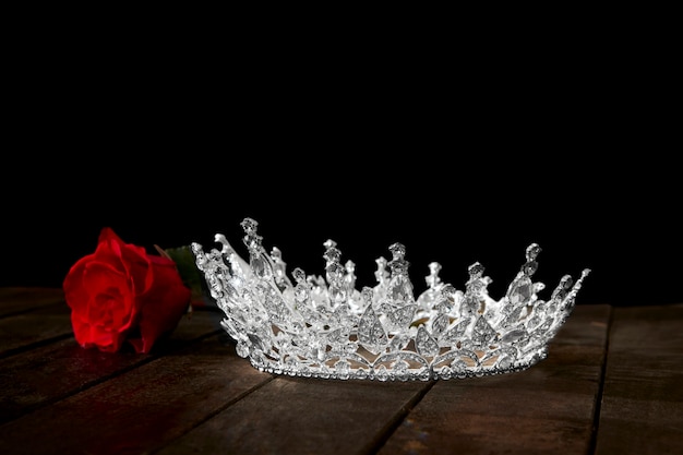 Still life of ruler crown