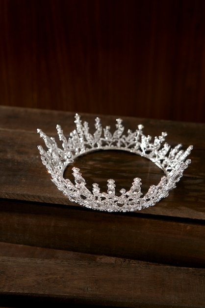 Free photo still life of ruler crown