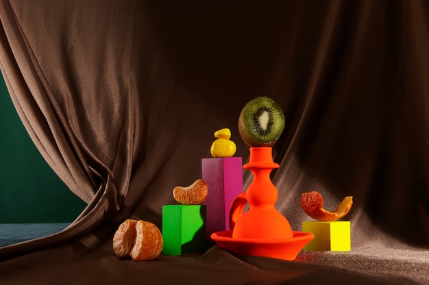 Free photo still life of small decorative objects