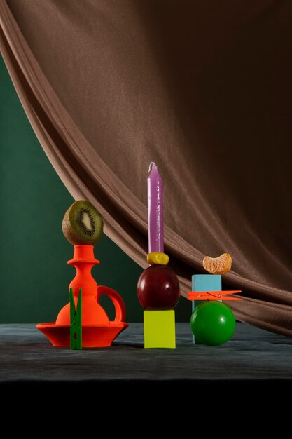 Still life of small decorative objects