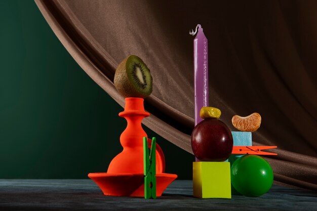 Still life of small decorative objects