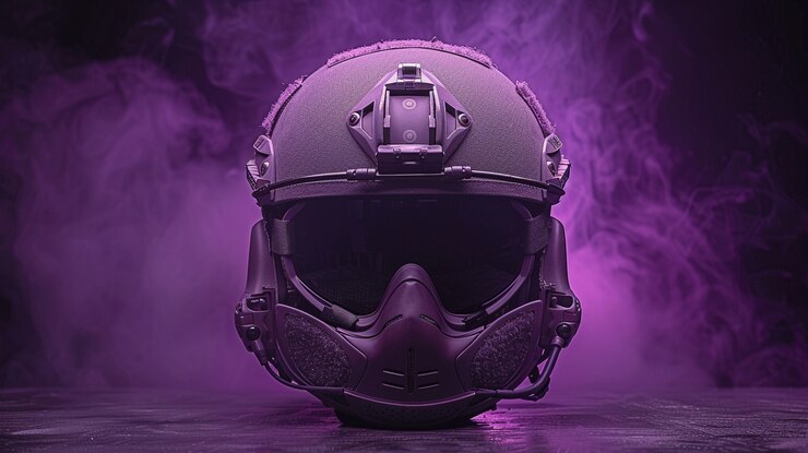Free Photo still life of soldier helmet