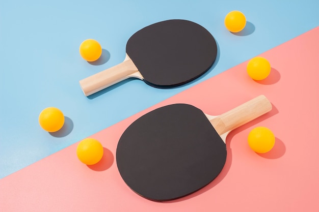 Free photo still life sport assortment