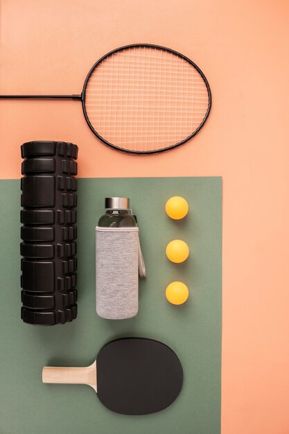 Still life sport composition