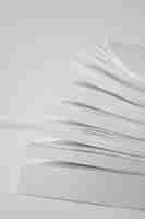 Free photo still life of stacks of papers and documents