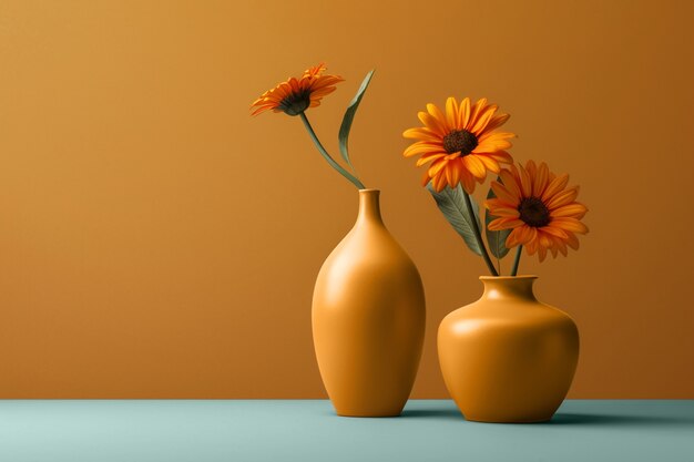 Still life of sunflower bouquet