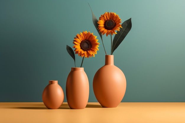 Free photo still life of sunflower bouquet