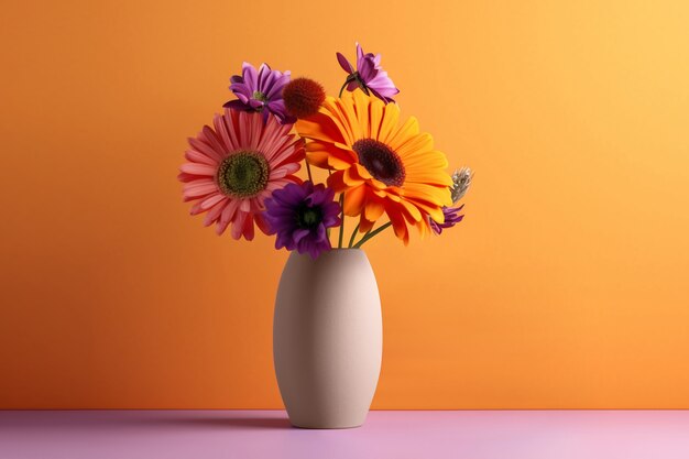 Still life of sunflower bouquet