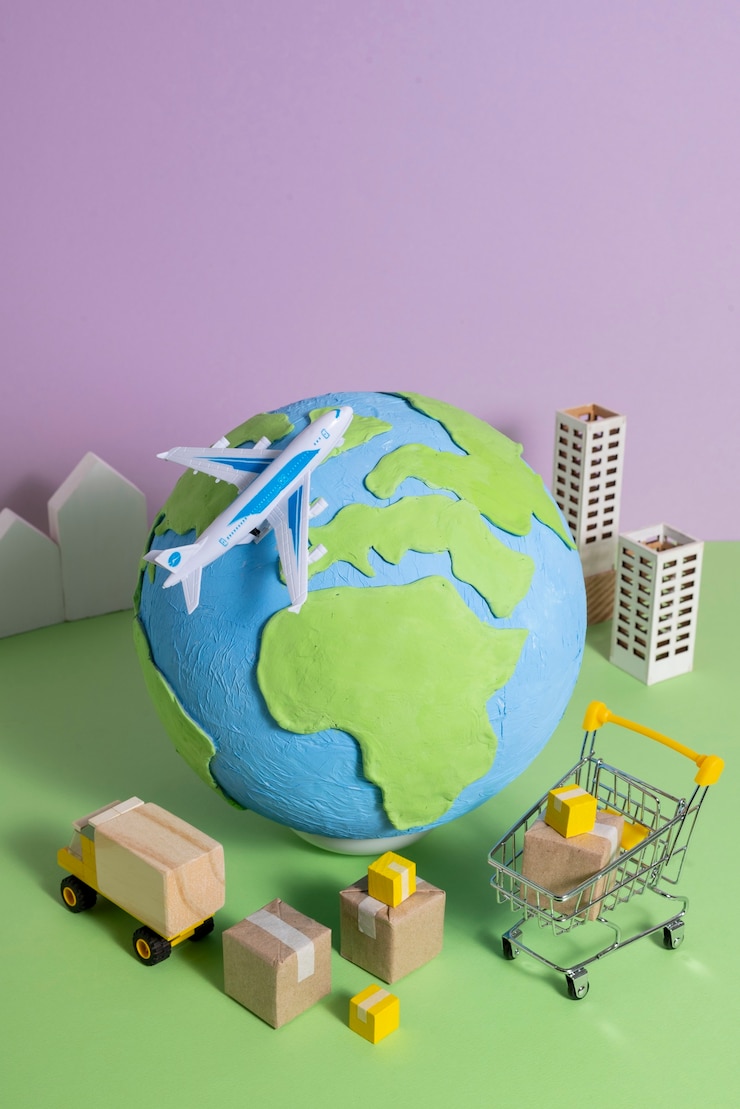 Free Photo still life of supply chain representation