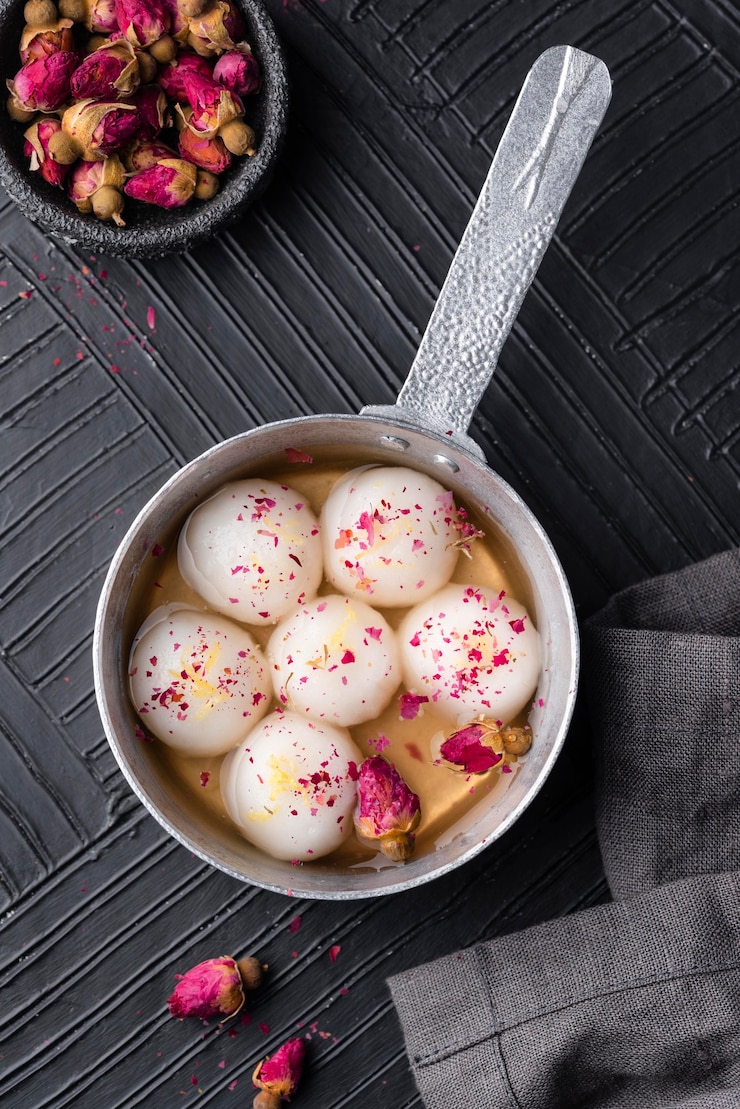 Free Photo still life sweet tang yuan arrangement