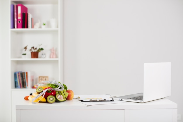 Free photo still life of table with healthy food