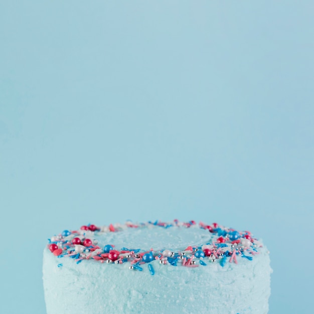 Free photo still life of tasty birthday cake