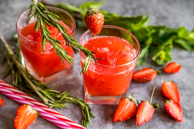 Still life of a tasty summer smoothie