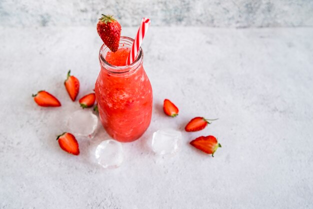 still life of a tasty summer smoothie