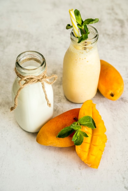 Still life of a tasty summer smoothie