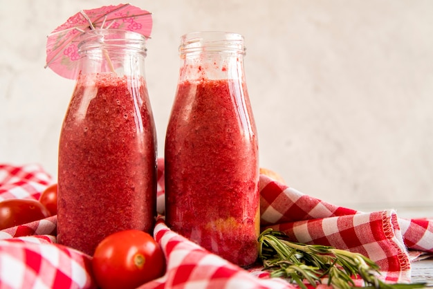 Still life of a tasty summer smoothie