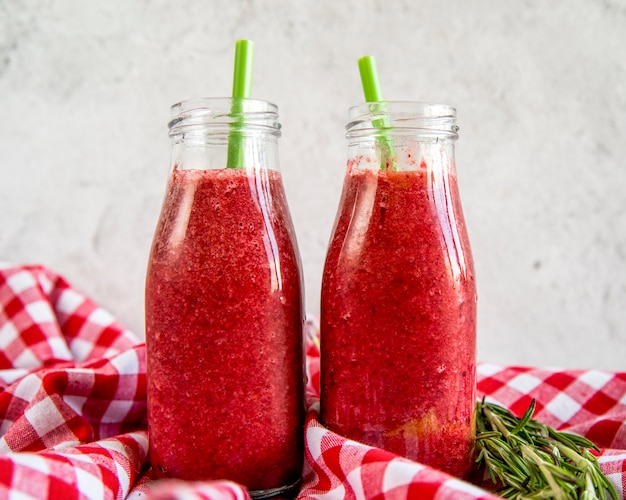 Still life of a tasty summer smoothie