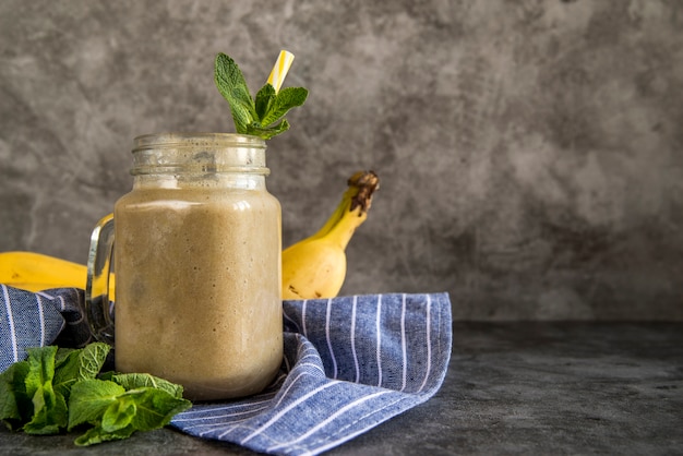 Still life of a tasty summer smoothie