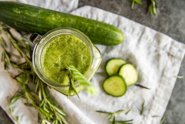 Still life of a tasty summer smoothie