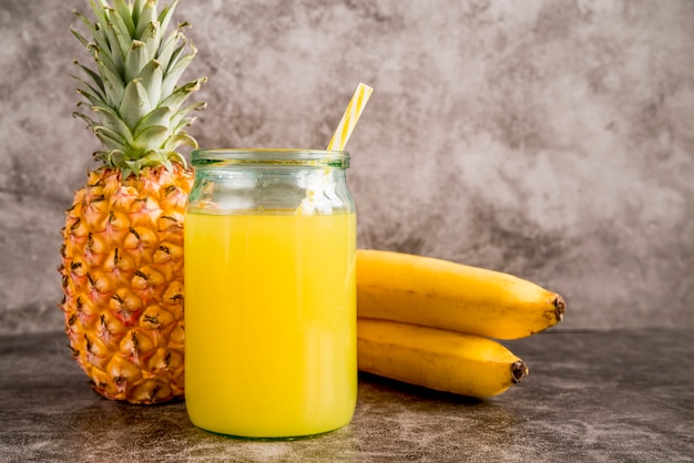 Still life of a tasty summer smoothie