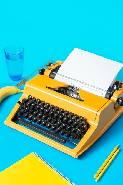 Still life: vibrant colors for typewriter