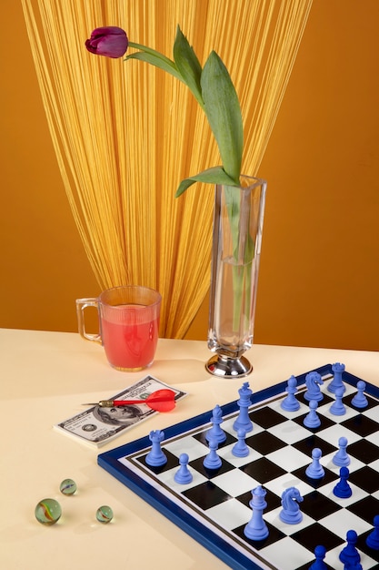 Foto gratuita still life di oggetti vintage