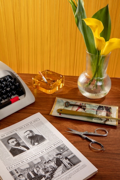 Free photo still life of vintage objects