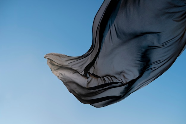 Free photo still life of waving fabric in the wind