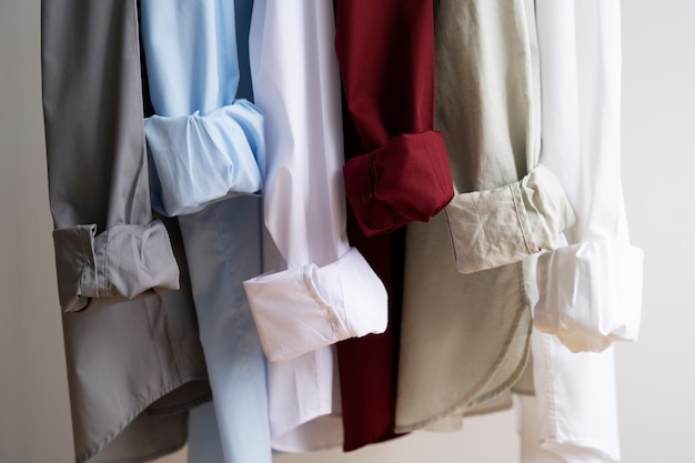 Free photo still life with classic shirts