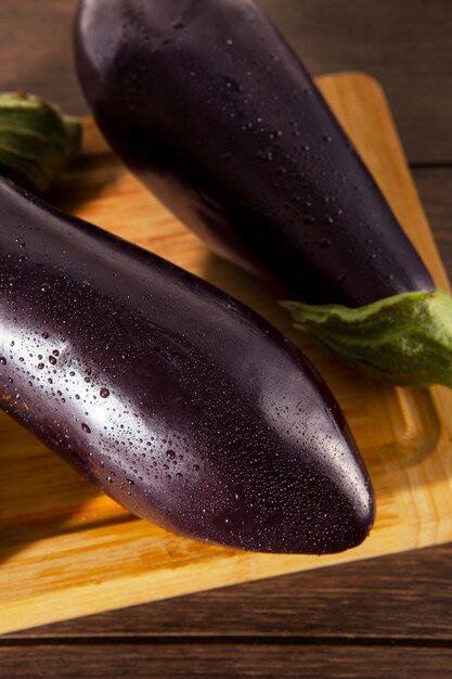 Still life with delicious eggplant