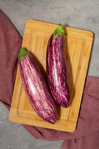 Still life with delicious eggplant