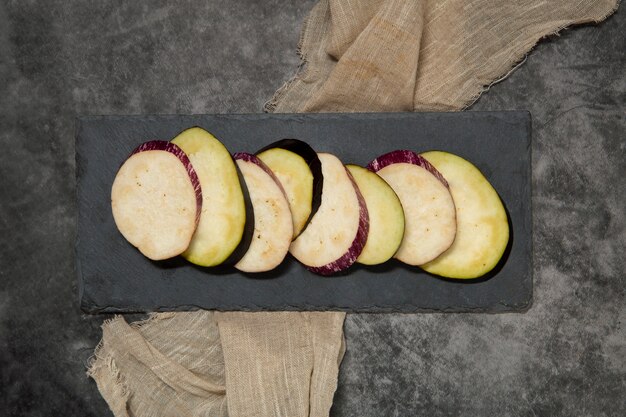 Still life with delicious eggplant