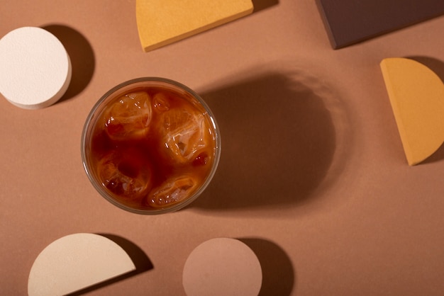 Free photo still life with delicious iced coffee