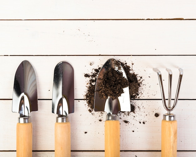 Still life with gardening objects