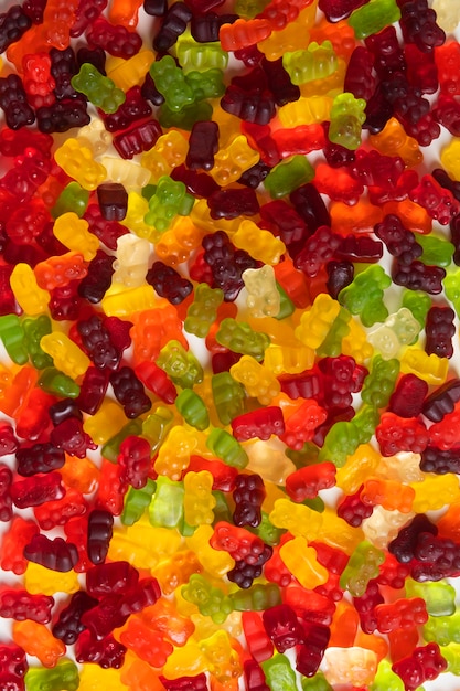 Free photo still life with gummy bears