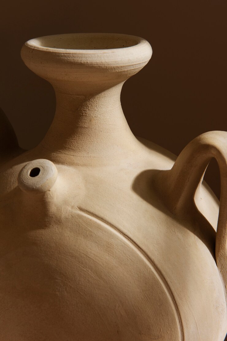 Free Photo still life with modern vases soft aesthetics