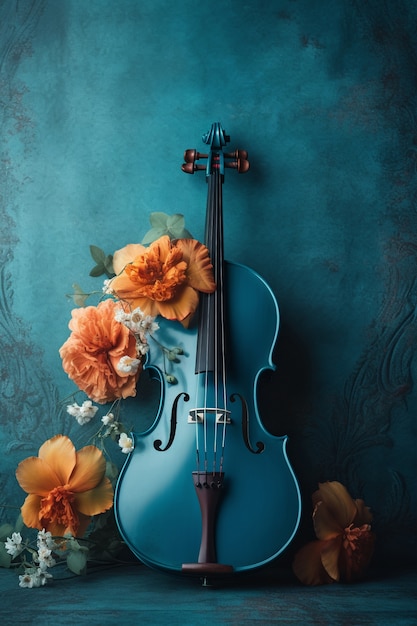 Free photo still life with musical instrument