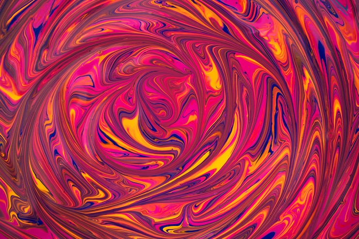 Free Photo still life with psychedelic colored background