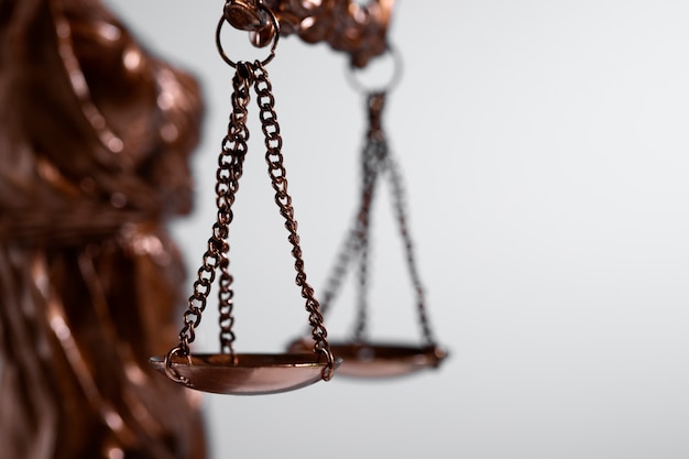 still life with the scales of justice